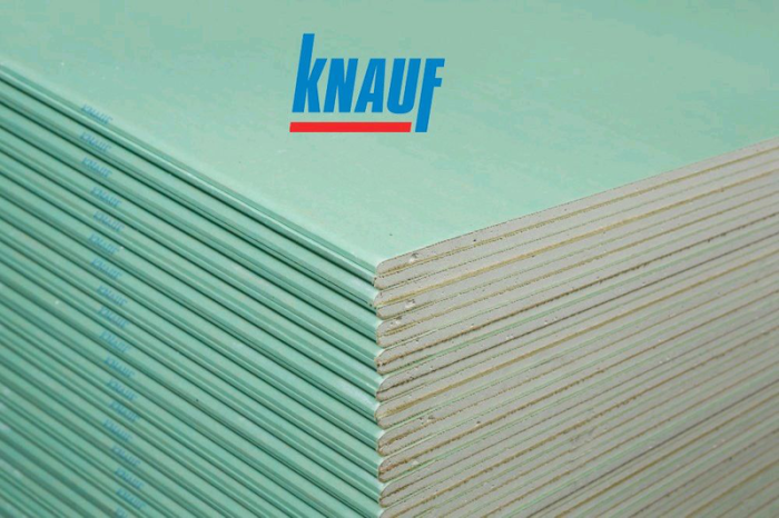 Гіпсокартон KNAUF 12,5мм*1,2*2,5 вологостійкий