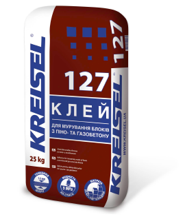 127 KREISEL Суміш для мурування блоків з коміркового бетону