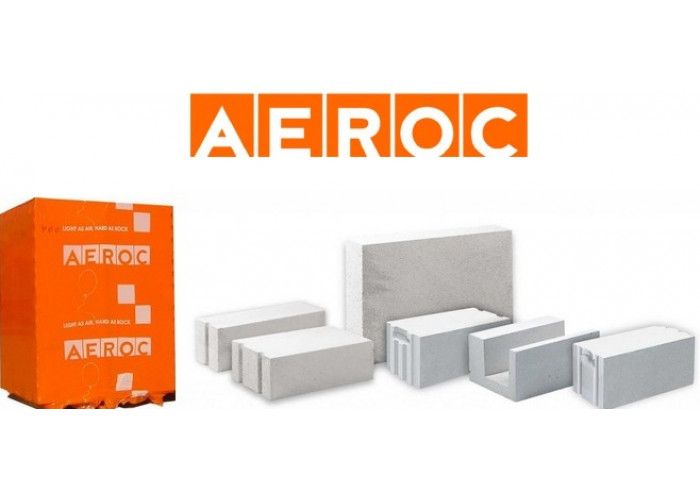 Газоблок АEROC D-400 400/200/610 (B2.5) глад. (40шт=1,952м3)