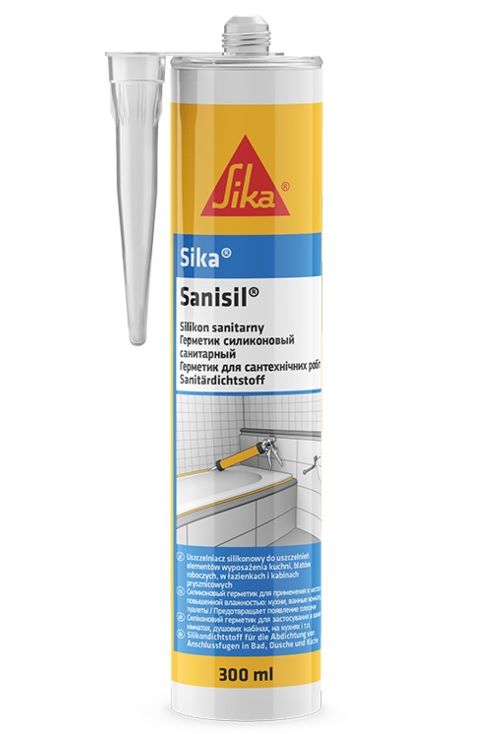 Герметик санітарний силіконовий Sika Sanisil прозорий 300мл