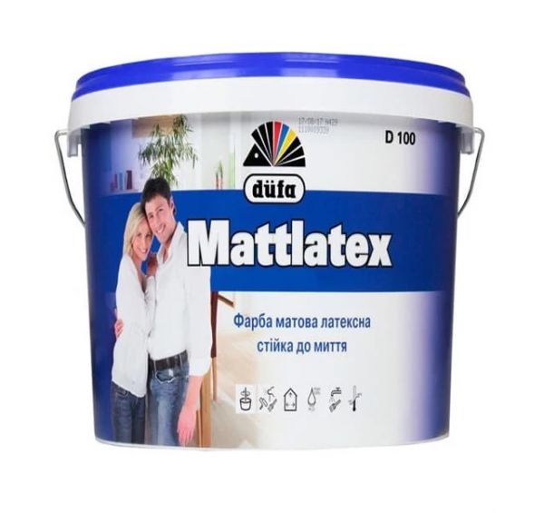 Фарба DUFA Mattlatex D100, 1,4 кг латексна