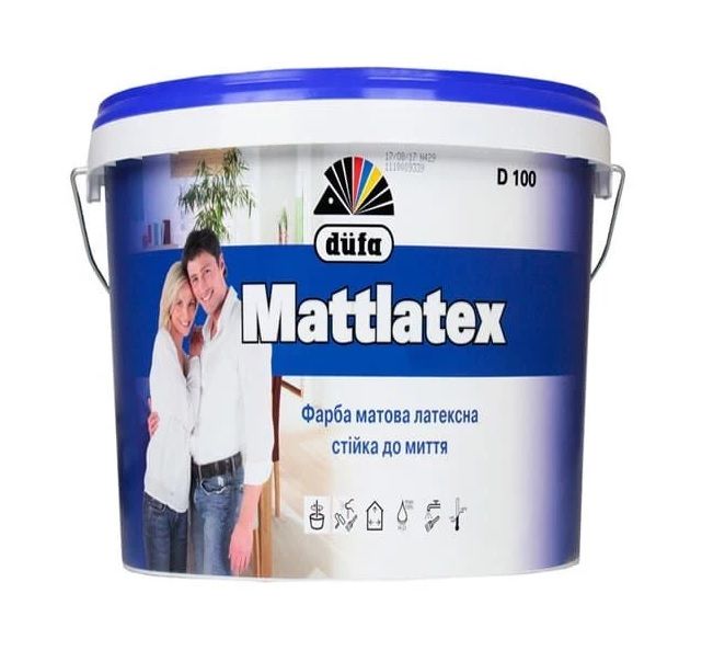Фарба DUFA Mattlatex D100, 1,4 кг латексна