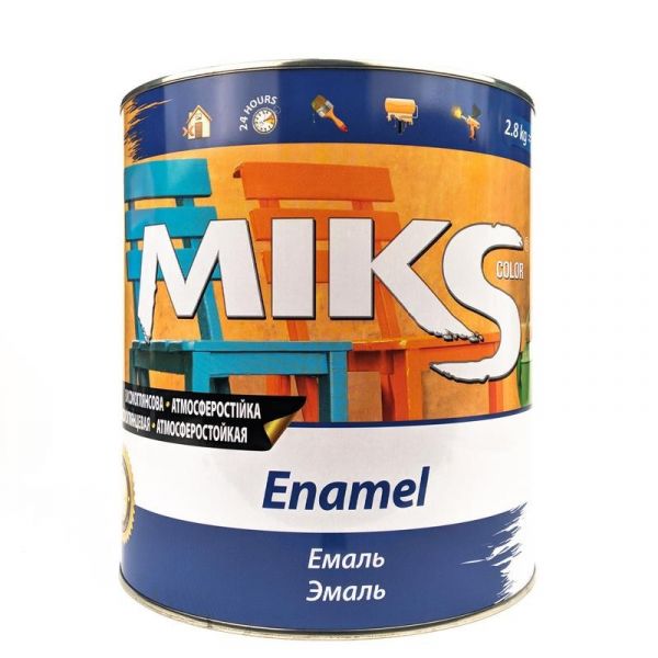 Емаль біла "MIKS", 0,9кг