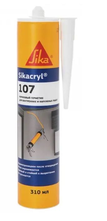 Герметик акриловий Sikacryl-107 білий 300мл