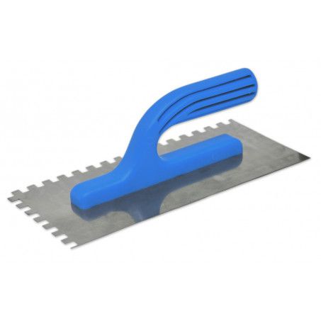 Гладилка нерж. з пластм ручкою 125*270мм зуб 10*10