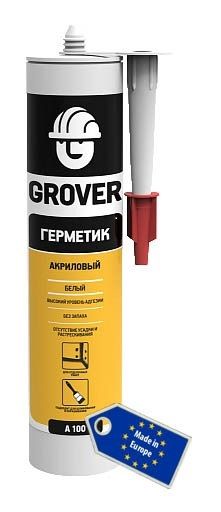 Герметик  акриловий GROVER A100 білий 300 мл