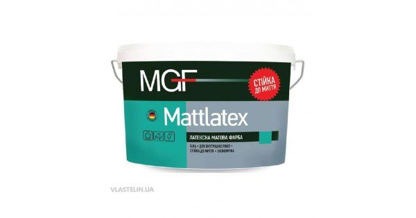 Фарба MGF Mattlatex M100, 7кг/5л латексна