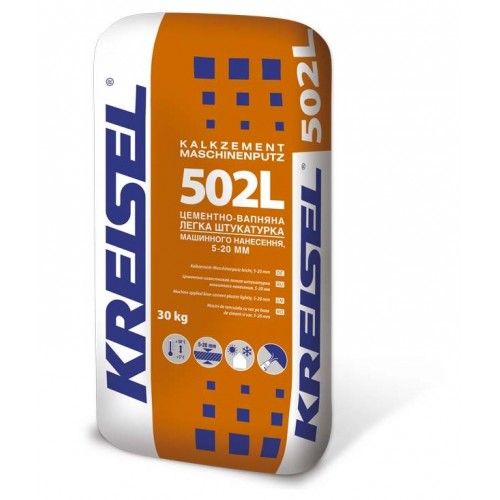502L KREISEL Штукатурка вапняно-цементна для машинного та ручного нанесення 5-20мм зовнішня