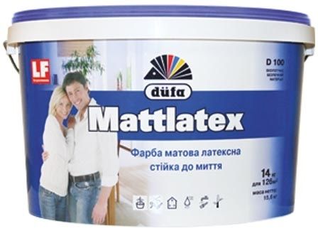 Фарба DUFA Mattlatex D100, 3,5кг/2,5л латексна