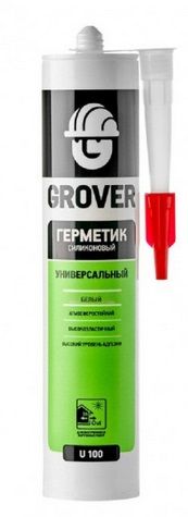 Герметик силіконовий універсальний GROVER U100 білий 300 мл
